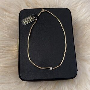 Cubic Zirconia Gold Necklace